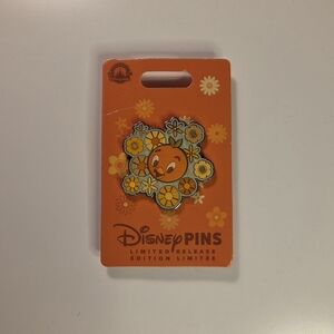 Disney Orange and Yellow Floral Pin